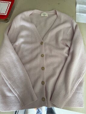 Wilfred Light Purple V-Neck Button Front Cardigan